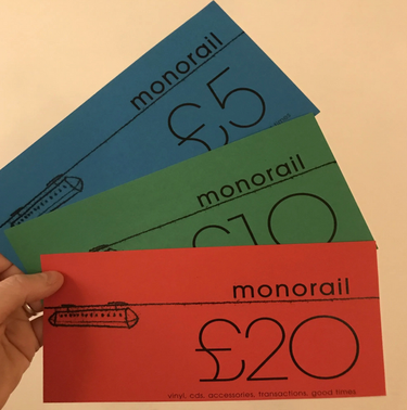 Monorail Physical Gift Voucher