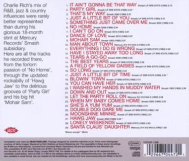Charlie Rich - It Ain't Gonna Be That Way - The Complete Smash Sessions