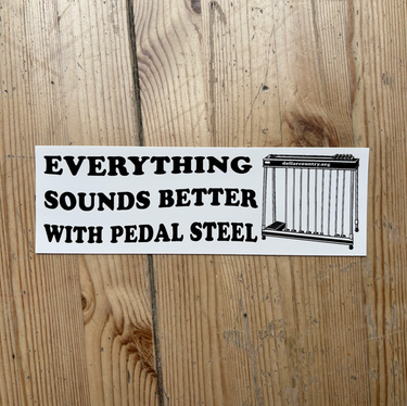 Dollar Country - Pedal Steel sticker