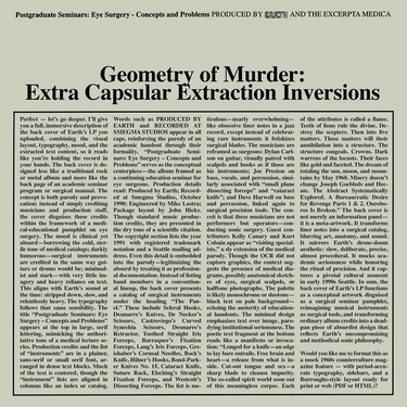 Earth X Black Noi$E - Geometry Of Murder: Extra Capsular Extraction Inversions