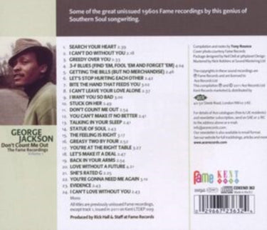George Jackson - Don't Count Me Out: The Fame Recordings Vol 1