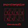 PAGENINETYNINE - DOCUMENT #5 (CLEAR WITH BLACK AND RED SPLATTER)