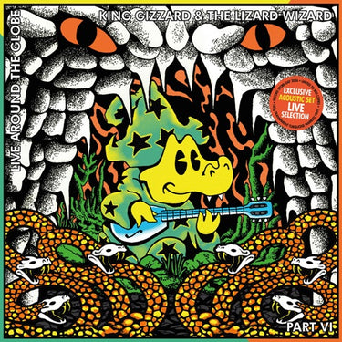 King Gizzard & The Lizard Wizard - Live Around The Globe - Part VI: The Acoustic Concert - 1LP - 180g Transparent Turquoise Marbled Vinyl  [RSD 2026]